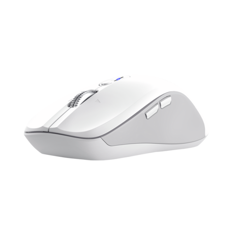 Mouse wireless Trust Ferro Hyperscroll, material ABS, interfata USB-A rezolutie maxima 3200 dpi, alb