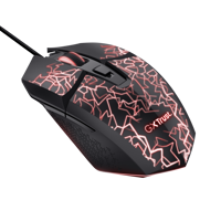 Mouse cu fir Trust GXT 113 Felox, rezolutie maxima 6400 DPI, iluminare, negru