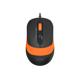 Mouse A4tech cu fir, interfata USB, rezolutie 1600 DPI, dimensiuni 108 x 64 x 35 mm, negru/portocaliu