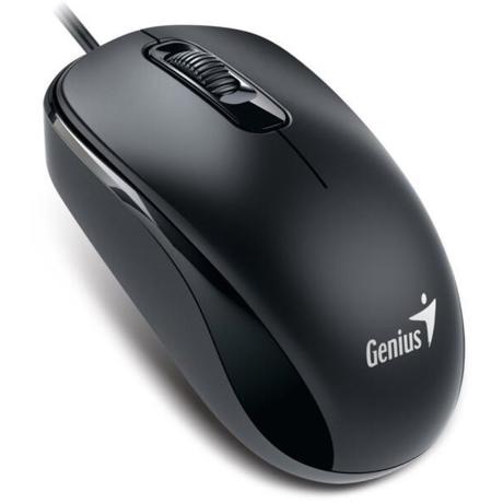 Mouse Genius DX-110, PC sau NB, cu fir, USB-C, optic, 1200 dpi, butoane/scroll 3/1, cablu 1.5m, negru