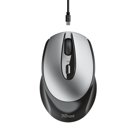 Mouse Trust Zaya, Wireless, negru