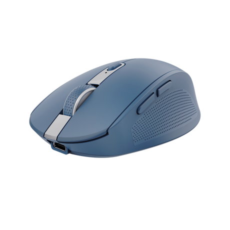 Mouse Trust Ozaa compact, rezolutie maxima 3200 DPI, interfata USB-A, USB-C, albastru