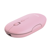 Mouse Trust Puck, Rechargeable Bluetooth, roz
