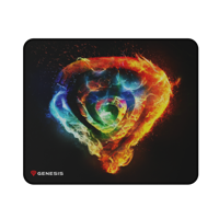 Mousepad Genesis Carbon 500 M FIRE G2, material cauciuc + material textil, dimensiuni 300 x 250 x 2.5 mm, multicolor