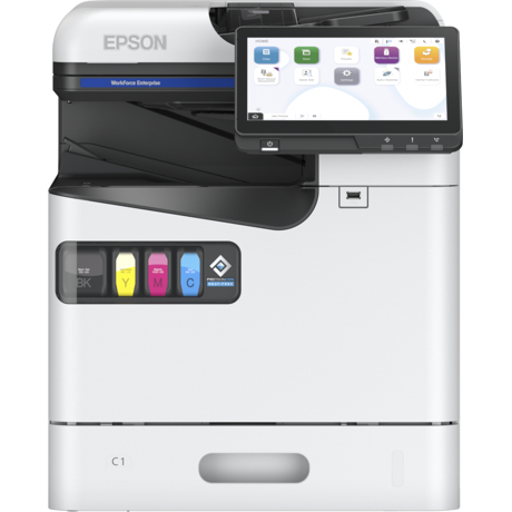 Epson Multifunctional color Inkjet A4 AM-C400, (Print, Scan, Copy) Tehnologie DURABrite™ Ultra, Duplex automat, Viteza printare: 40ppm mono si color, Volum maxim lunar: 384.000 pagini, Viteza scanare: 50ipm, Scanare catre email, FTP, retea, USB, Formate iesire: BMP, JPEG, TIFF, multi-TIFF, PDF