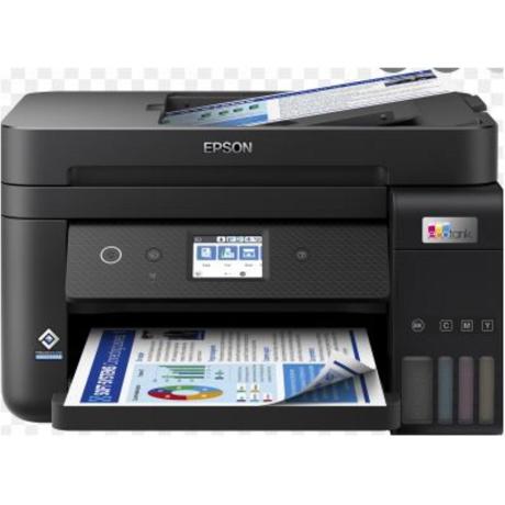 Multifunctional inkjet color Epson EcoTank CISS L6290, dimensiune A4 (Printare,Copiere, Scanare, Fax), printare borderless, viteza 33ppm alb-negru, 20ppm color, rezolutie 4800x1200 dpi, alimentare hartie 250 coli,ADF 30 coli, duplex automat ,scanner CIS rezolutie 1200x2400, display: Color