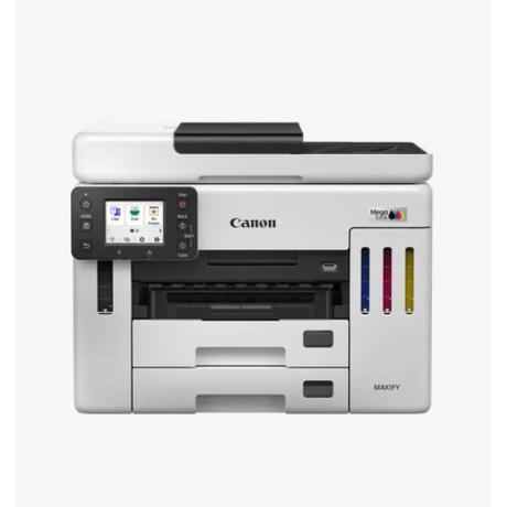 Multifunctional inkjet color CISS Canon Maxify GX7140, ( Print,Copy,Scan, Fax, Cloud), dimensiune A4 , duplex printare, ADF, viteza 24ppm alb-negru, 15.5 ppm color, rezolutie 600X1200 dpi, alimentare hartie250+250+100 coli, Scannet CIS, rezolutie scanare:1200x1200, 99 copiimax,zoom:25%-400%, format
