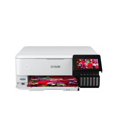 Multifunctional inkjet color CISS Epson L8160, dimensiune A4 (Printare, Copiere, Scanare), viteza 16ppm alb-negru, 12ppm color, rezolutie 5760x1440 dpi, alimentare hartie 100 coli, scanner CIS rezolutie 1200x4800 dpi, interfata: USB 2.0, Wireless,retea, USB host consumabile: 115 ecotank 6.2k pagini-