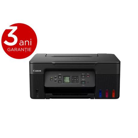 Multifunctional inkjet color CISS Canon PIXMA G3470 Black, dimensiune A4(Printare, Copiere, Scanare), viteza imprimare 11ipm alb-negru, 6ipm color,rezolutie printare 4800x1200 dpi, imprimare fara margini, alimentarehartie 100 coli, scanner CIS rezolutie 600x1200 dpi, copiere multipla 99copii