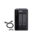 RAID USB QNAP TR-002 2-Bay, 2.5/3.5 SATA 6Gbps HDD (neincluse), 1xUSB3.11 (type-c), tower, PSU adaptor 36W, garantie 2 ani