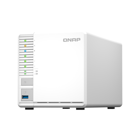 NAS QNAP 262 3-Bay, CPU Intel® Celeron® N5105/N5095 4-core/4-thread Processor, RAM 8 GB (onboard, not expandable), HDD 3.5" SATA 6Gb/s (support  2.5" via optional TRAY-25-NK-BLK03) (neincluse), LAN: 1 x 2.5GbE,  USB3.2 Gen2: 2 USB3.2 Gen1: 1, Tower, Adapter, garantie 2 ani