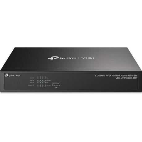TP-LINK VIGI 8 CHANNEL Network video recorder, VIGI NVR1008H-8MP, latime de banda 80 Mbps, 8 canale IP, rezolutie: pana la 8MP, format: H.265+/H.265/ H.264+/H.264, suporta 1 HDD SATA de pana la 10TB, POE