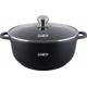 SEMIOALA ALUMINIU TURNAT +CAPAC,  28 CM X 12.5 CM , 6.5 L, DARK LINE, COOKING  BY HEINNER