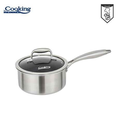 CASEROLA CU CAPAC, 16x8.5 CM, 1.6 L, TITANIUM3, COOKING BY HEINNER