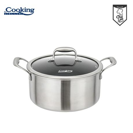 SEMIOALA CU CAPAC, 20x10 CM, 2.8 L TITANIUM3, COOKING BY HEINNER