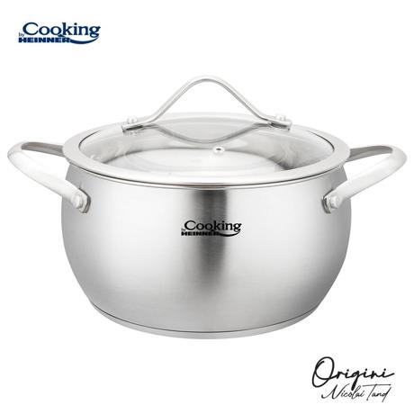 SEMIOALA INOX+CAPAC 18X10 CM, 2.5L, NICOLAI TAND, ORIGINI, COOKING BY HEINNER