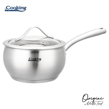 CASEROLA INOX+ CAPAC 16X9 CM, 1.8 L, NICOLAI TAND, ORIGINI, COOKING BY HEINNER