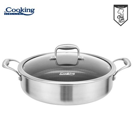 CRATITA CU CAPAC, 30x7.8 CM, 4.8 L, TITANIUM3, COOKING BY HEINNER