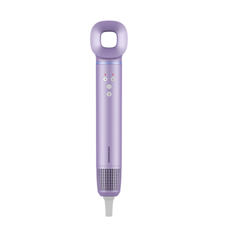 Aparat de coafat Heinner HAS-H13BLDC-V4, ionizare, motor BLDC, putere: 1300 W, 3 trepte de putere, 4 setari de temperatura, accesorii: ondulator, perie rotunda, uscator, concentrator, culoare: violet