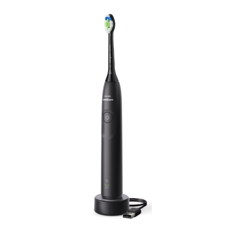 Periuta de dinti electrica Philips Sonicare HX7101/01, 62.000 miscari/minut, autonomie 21 zile, 1 mod periere, 2 intensitati, senzor  presiune integrat, functia BrushSync, inclus capat de periere Otimal White, negru