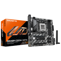 Placa de Baza GIGABYTE B840M DS3H WIFI6 AM5, 4x DDR5, 1x HDMI 2x DP, 1x PCIE 4.0 x16 1x PCIE 3.0 x16, 2x M.2, 4x SATA 6GB/s, mATX