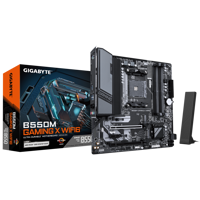 Placa de Baza GIGABYTE B550M GAMING X WIFI6 AM4, 4x DDR4, 1x DP 1x HDMI, 1x PCIE 4.0 x16 1x PCIE 3.0 x16 1x PCIE 3.0 x1, 2x M.2, 4x SATA 6GB/s, mATX