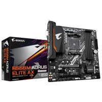 Placa de Baza GIGABYTE B550M AORUS ELITE AX AM4, 4x DDR4, 1x DVI-D 1x HDMI, 1x PCIE 4.0 x16 1x PCIE 3.0 x4 1x PCIE 3.0 x1, 2x M.2, 4x SATA 6GB/s, mATX