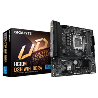 Placa de Baza GIGABYTE H610M D3H DDR4 LGA1700, 2x DDR4, 1x DP 1x HDMI, 1x PCIE 4.0 x16 1x PCIE 3.0 x1 2x M.2, 4x SATA 6GB/s, mATX