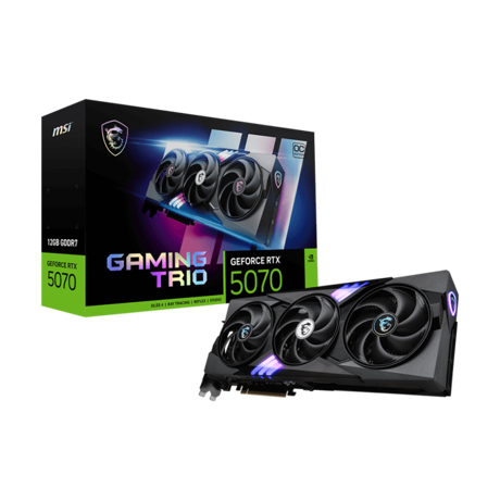 Placa Video MSI GEFORCE RTX 5070 GAMING TRIO OC 12GB GDDR7 192 bit, PCIE 5.0, 3x DP 1x HDMI