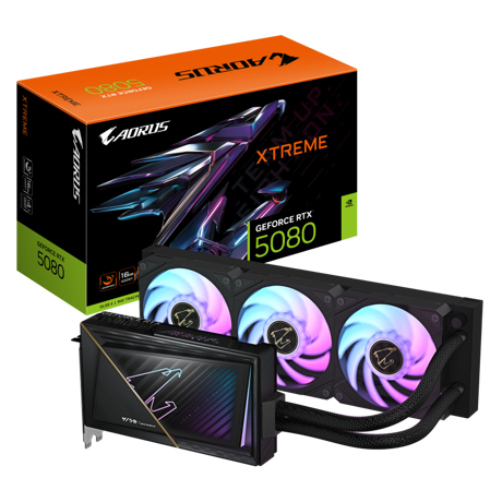 Placa Video GIGABYTE AORUS GEFORCE RTX 5080 XTREME WATERFORCE 16GB GDDR7 256 bit, 3x DP 1x HDMI