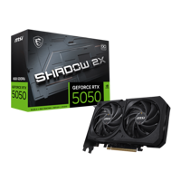 Placa Video MSI GEFORCE RTX 5050 8G SHADOW 2X OC GDDR6 128 bit, PCIE 5.0, 3x DP 1x HDMI