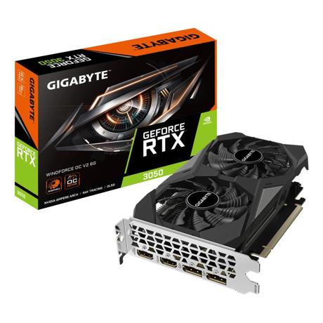 Placa Video GIGABYTE GEFORCE RTX 3050 WINDFORCE OC V2 6GB GDDR6 96 bit, PCIE 4.0, 2x DP 2x HDMI