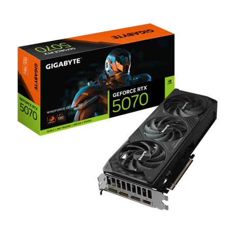 Placa Video GIGABYTE GEFORCE RTX 5070 WINDFORCE OC SFF 12GB GDDR7 192 bit, PCIE 5.0, 3x DP 1x HDMI