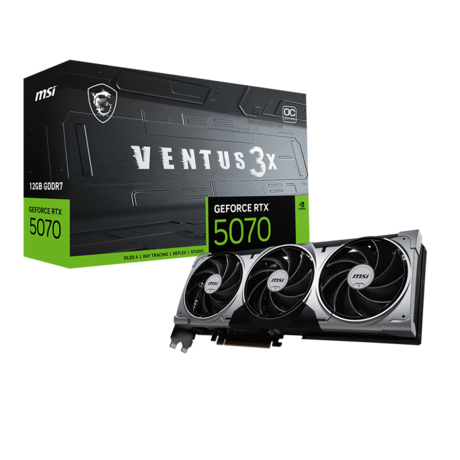 Placa video MSI GeForce RTX 5070 12G VENTUS 3X OC