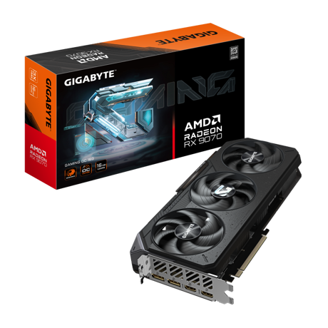 Placa Video GIGABYTE RX 9070 GAMING OC 16GB GDDR6, PCIE 5.0, 2x DP 2x HDMI