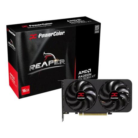 Placa Video POWERCOLOR REAPER AMD RADEON RX 9060 XT 16GB GDDR6 128 bit, PCIE 5.0, 1x HDMI 2x DP