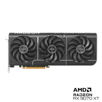 Placă video ASUS PRIME RX9070XT-O16G, GPU AMD RDNA 4, 16 GB GDDR6 256-bit, PCIe 5.0 x16, frecvență boost OC, ieșiri 3×DisplayPort 2.1 + 1×HDMI 2.1.