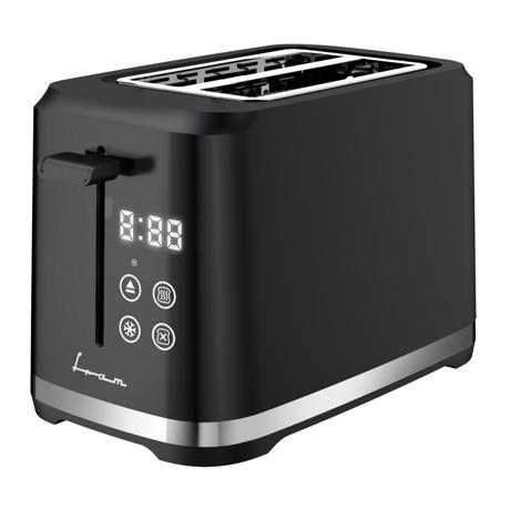 Prajitor de paine Fram FTP-8007DBK, 800 W, 2 felii, 7 niveluri rumenire, Negru