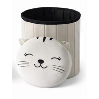 Taburet figurina Pisica cu capac detasabil, 30x37.5 cm