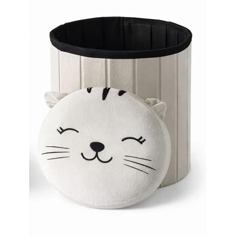 Taburet figurina Pisica cu capac detasabil, 30x37.5 cm