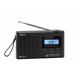 Radio cu ceas Akai APR-600 cu baterii 3x AAA, bluetooth 5.0, 0.8W, negru