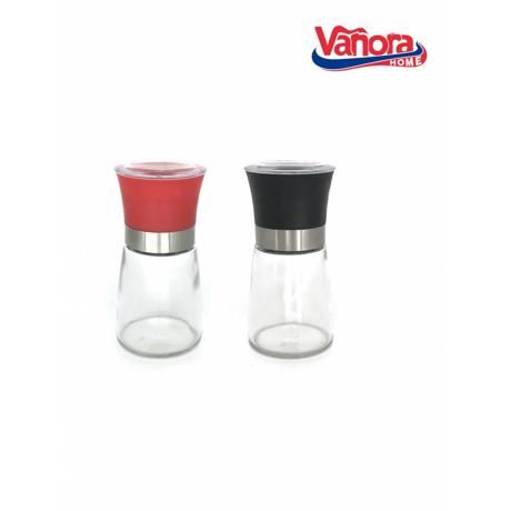 SET DOUA RASNITE CERAMICE SARE&PIPER 13.5CM, ROSU/NEGRU, VANORA HOME