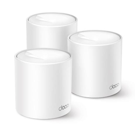 TP-Link AX3000 whole home mesh Wi-Fi 6 System, Deco X50 Pro (3-pack); Standarde Wireless: IEEE 802.11ax/ac/n/a 5 GHz, IEEE 802.11ax/n/b/g 2.4 GHz, viteza wireless: 5 GHz: 2402 Mbps (802.11ax, HE160), 2.4 GHz: 574Mbps (802.11ax), Acoperire: 4-6 dormitoare, Dual band, MU- MIMO, OFDMA, interfata: 2 x