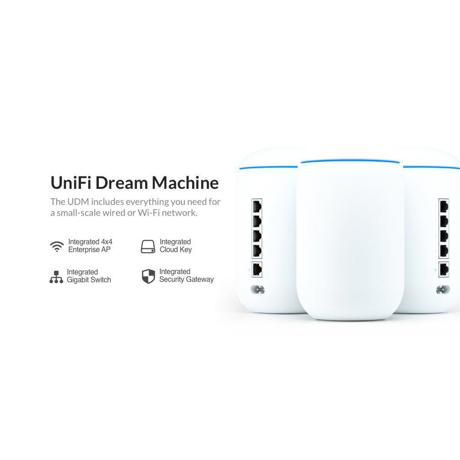 Acess Point Ubiquiti UniFi Dream Machine, Dual Band, Managed 4-Port Gigabit Switch