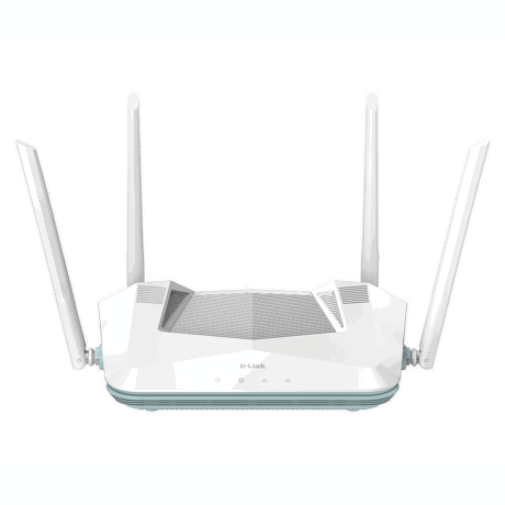 D-LINK AX3200 Smart Router Dual-Band R32, Interfata: 4 x 10/100/1000, 1 x WAN GB, Standarde wireless: IEEE 802.11ax/ac/n/g/b/k/v/a/h, IEEE 802.3u/ab, 4 x antene externe, viteza wireless: 2.4 GHz Up to 800 Mbps, 5 GHz Up to 2402 Mbps, Dimensiuni: 228.30 x 159.0 x 61.9 mm, Greutate: 446g,