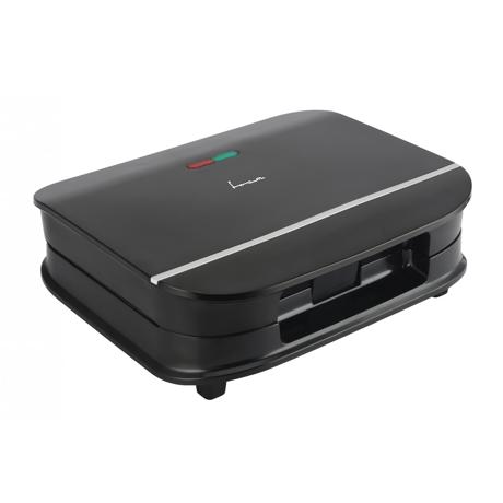 Sandwich maker Heinner FSM-700BK, 700 W, Placi fixe triunghi, 2 sandwichuri, Negru
