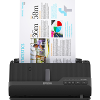 EPSON ES-C320W A4 Compact wi-fi Sheetfed Scanner, Rezolutie optica: 600 x 600 DPI,  Sursa lumina: ReadyScan LED technology, Viteza scanare:30ppm, Capacitate ADF: 20 coli, Volum scanare: 3500 pagini/zi, Duplex, Formate:BMP, JPEG, TIFF, multi-TIFF, PDF, searchable PDF, PDF/A, PNG, Interfata: USB 2.0