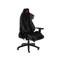 Scaun gaming Genesis Nitro 650 Onyx, material piele ecologica + Textil, reglabil pe inaltime, greutate maxima suportata 150 kg, inaltime scaun reglabil 46 - 55 cm, spatar ajustabil 135°, dimensiuni roti 60mm, echipat cu piston cu gaz clasa 4, manere 1D, negru/roz