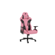 Scaun gaming Genesis Nitro 720, piele ecologica, reglabil pe inaltime, suporta pana la 150 kg, inaltime reglabila 46.5 - 53.5 cm, spatar ajustabil 135°, dimensiuni roti 60mm,  negru/roz