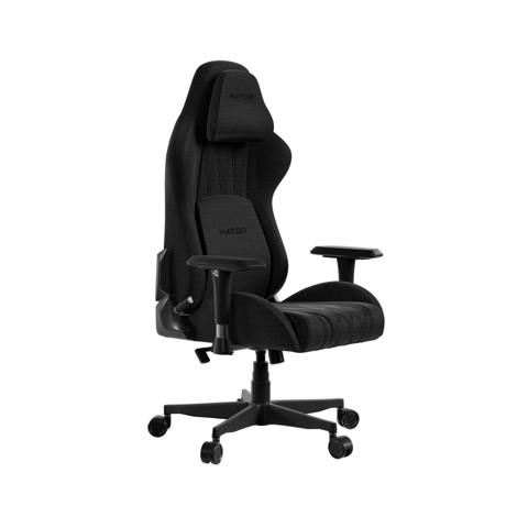 Scaun gaming Hator Darkside 3M Fabric, material cadru: Oțel, Țesătură CloudTouch™, piston cu gaz: Certificat SGS Clasa 4, cotiere: Ergonomice, 2D, bază cu 5 brațe ranforsate, realizată din PU armat, material de bază: spumă cu densitate mare InfuseFoam, dimensiune roți: 65 mm, material roți
